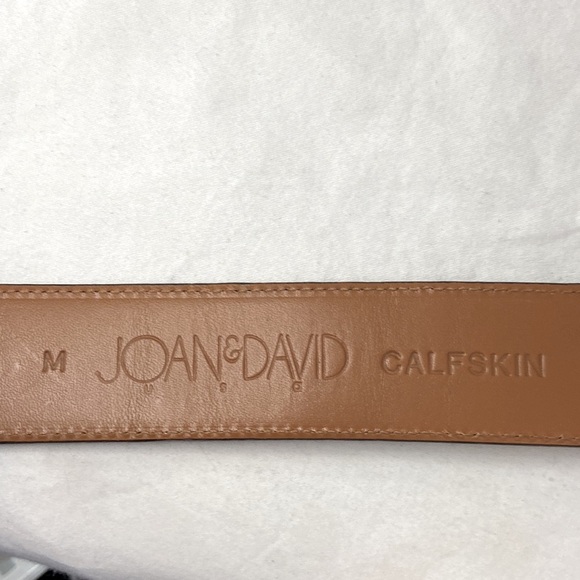 Joan & David Leather Embossed Lizard Wide Belt - Picture 5 of 8